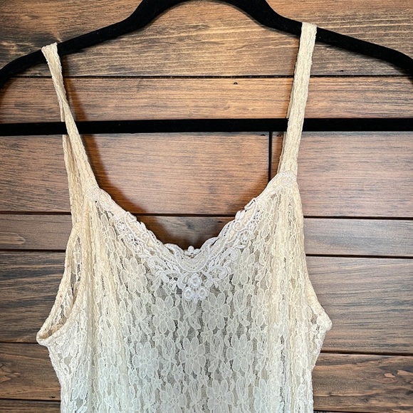 Citiculture vintage cream lace dress - Picture 2 of 5